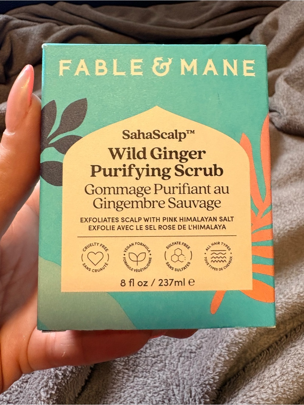 Fable & Mane SahaScalp Wild Ginger Purifying Scrub BNIB